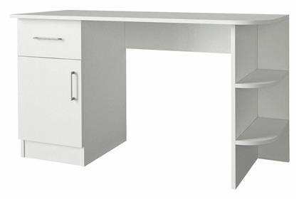 Γραφείο Gavdos με Βιβλιοθήκη 120x52x75εκ. Λευκό