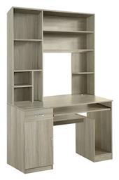 Γραφείο Υπολογιστή Novelty με Βιβλιοθήκη 120x55x182εκ. Sonoma