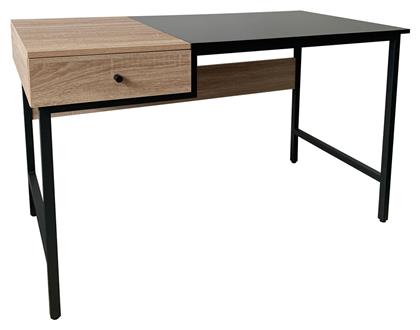 Γραφείο Kane 120x60x75εκ. Φυσικό / Μαύρο