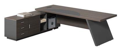 Γραφείο Master 180x180x75εκ. Grey Walnut