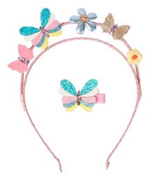 Great Pretenders Παιδική Στέκα Μαλλιών με Λουλούδι Ροζ