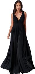 grecian goddess luxe maxi φόρεμα σε μαύρο από το PerfectDress