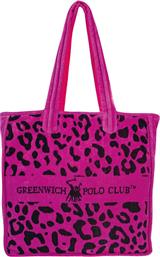 Greenwich Polo Club Υφασμάτινη Τσάντα Θαλάσσης Φούξια/Μαύρο Animal Print από το Designdrops