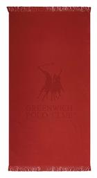 Greenwich Polo Club Πετσέτα Θαλάσσης Κόκκινη 170x80εκ.