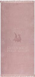Greenwich Polo Club Πετσέτα Θαλάσσης Παρεό με Κρόσσια Ροζ 190x90εκ. από το Katoikein