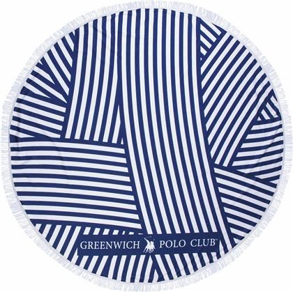 Greenwich Polo Club 3688 Πετσέτα Θαλάσσης Στρογγυλή σε Μπλε χρώμα 150x150cm από το Katoikein