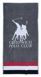 Greenwich Polo Club Πετσέτα Θαλάσσης Βαμβακερή Γκρι 180x90εκ.