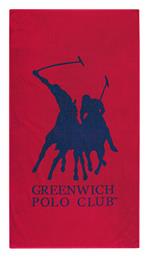 Greenwich Polo Club Πετσέτα Θαλάσσης Βαμβακερή Κόκκινη από το Spitishop