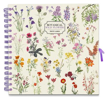 Grupo Erik Άλμπουμ Botanical Wild Flowers by Kokonote 40 Σελίδων Πολύχρωμο 25x25εκ.