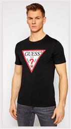 Guess Ανδρικό T-shirt Κοντομάνικο Μαύρο από το Spartoo