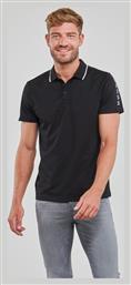 Guess Ανδρικό T-shirt Polo Μαύρο από το Spartoo