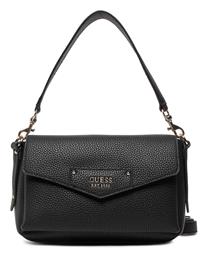 Guess Brenton Γυναικεία Flap Bag 'Ωμου Μαύρη