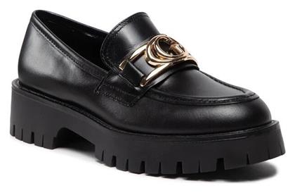 Guess Δερμάτινα Γυναικεία Loafers σε Μαύρο Χρώμα