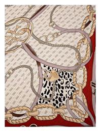 Guess Γυναικείο Μεταξωτό Φουλάρι Καφέ