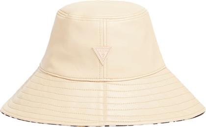 Guess Γυναικείο Ψάθινο Καπέλο Bucket Μπεζ από το Modivo