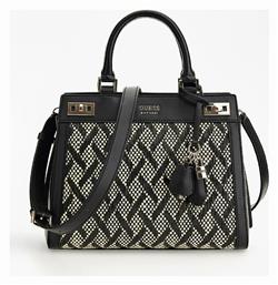 Guess Katey Raffia HWWR7870260 Γυναικεία Τσάντα Tote Χειρός Μαύρη