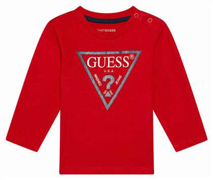 Guess Παιδική Χειμερινή Μπλούζα Μακρυμάνικη Κόκκινη από το Modivo