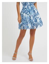 Guess Ψηλόμεση Midi Φούστα Floral Μπλε
