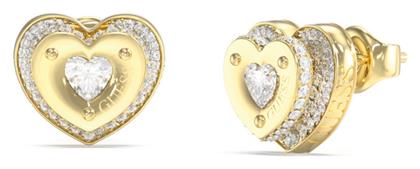 Guess Σκουλαρίκια από Ατσάλι Επιχρυσωμένα με Πέτρες