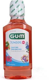 GUM Στοματικό Διάλυμα Junior 300ml με Γεύση Φράουλα για 6+ χρονών