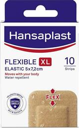 Hansaplast Αδιάβροχα Αυτοκόλλητα Επιθέματα Flexible XL Elastic 7.2x5cm 10τμχ από το Pharm24