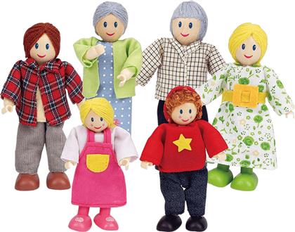 Hape Σετ Ξύλινες Κούκλες για Κουκλόσπιτο ''Οικογένεια''