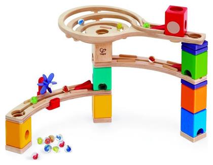 Hape Παιχνίδι Κατασκευών Ξύλινo Quadrilla Marble Run για Παιδιά 4+ Ετών από το Moustakas Toys