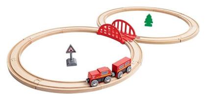Hape Railway Σετ με Τρενάκι από Ξύλο για 3+ Ετών