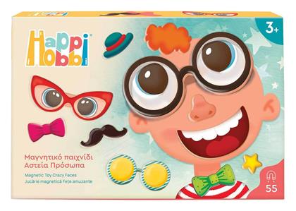 HappiHobbi Παιχνίδι Κατασκευών Χάρτινο Αστεία Πρόσωπα για Παιδιά 3+ Ετών
