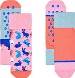 Happy Socks Αντιολισθητικές Παιδικές Κάλτσες Μακριές Πολύχρωμες 2 Ζευγάρια