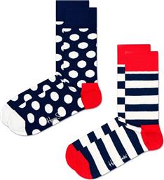 Happy Socks Big Dot Unisex Κάλτσες με Σχέδια Πολύχρωμες 2Pack από το Favela