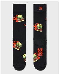 Happy Socks Burger Κάλτσες Μαύρες