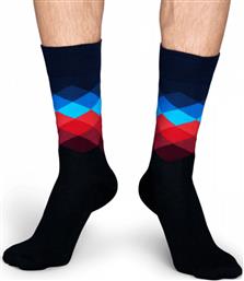 Happy Socks Diamond Faded Ανδρικές Κάλτσες με Σχέδια Πολύχρωμες