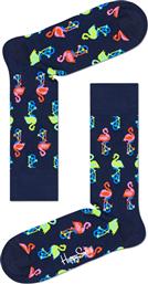 Happy Socks Flamingo Unisex Κάλτσες Με Σχέδια Μπλε FLA01-6500