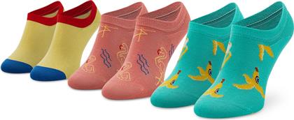 Happy Socks Flamingo Γυναικείες Κάλτσες Πολύχρωμες 3Pack από το Plus4u