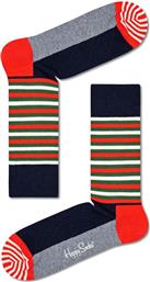 Happy Socks Half Stripe Ανδρικές Κάλτσες με Σχέδια Πολύχρωμες από το Clodist