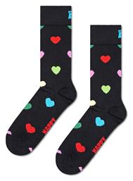 Happy Socks Heart Γυναικείες Κάλτσες Black