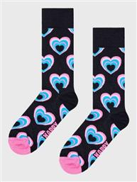 Happy Socks Heart In Heart Γυναικείες Κάλτσες Black από το Parex