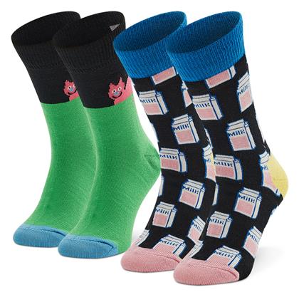 Happy Socks Παιδικές Κάλτσες Μακριές 2 Ζευγάρια