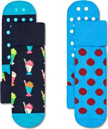 Happy Socks Παιδικές Κάλτσες Μακριές Μπλε 2 Ζευγάρια από το Clodist