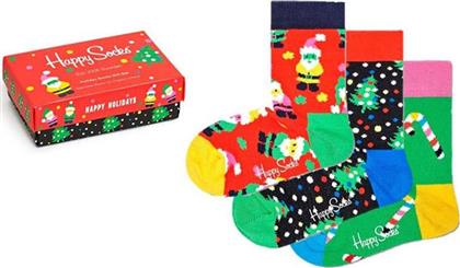 Happy Socks Παιδικές Κάλτσες Μακριές για Αγόρι 3 Pack από το Troumpoukis