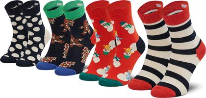Happy Socks Παιδικές Κάλτσες Μακριές Πολύχρωμες 4 Ζευγάρια
