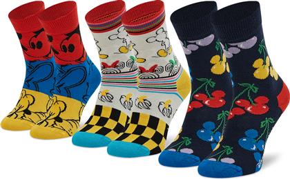 Happy Socks Παιδικές Κάλτσες Μακριές Πολύχρωμες 3 Ζευγάρια