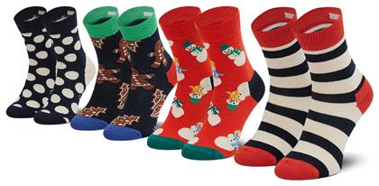 Happy Socks Παιδικές Κάλτσες Μακριές Πολύχρωμες 4 Ζευγάρια