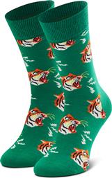 Happy Socks Tiger Unisex Κάλτσες με Σχέδια Πράσινες από το Plus4u
