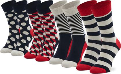 Happy Socks Unisex Κάλτσες με Σχέδια Πολύχρωμες 4Pack