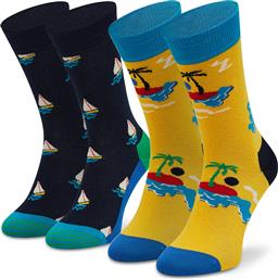 Happy Socks Unisex Κάλτσες Πολύχρωμες 2Pack από το Plus4u