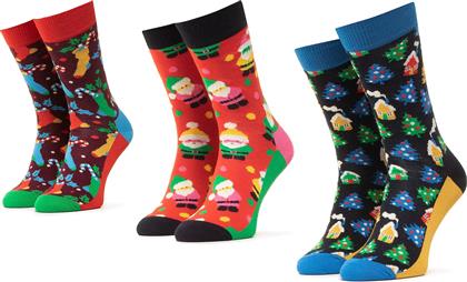Happy Socks Γυναικείες Χριστουγεννιάτικες Κάλτσες Πολύχρωμες 3Pack XWLD08-0100 από το Cosmos Sport