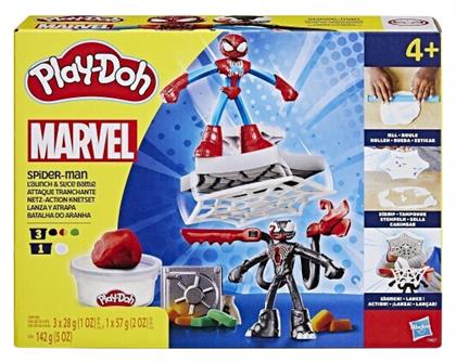 Hasbro Play-Doh Marvel Spiderman Launch And Suce Battle για 4+ Ετών