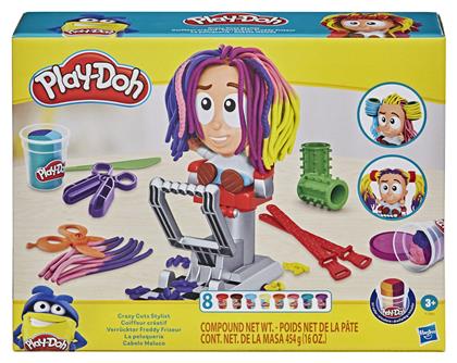 Hasbro Play-Doh Πλαστελίνη - Παιχνίδι Crazy Cuts Stylist Hair Salon για 3+ Ετών, 8τμχ από το BlablaToys